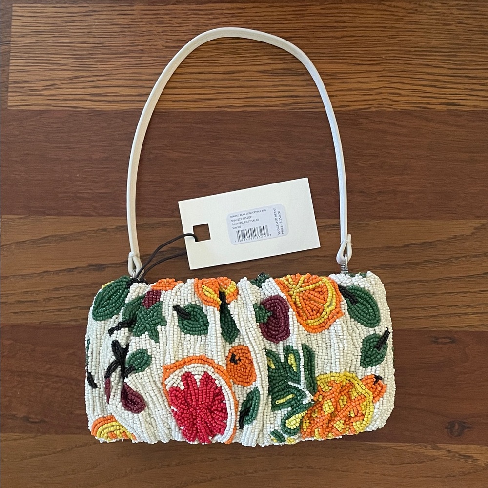 NWT STAUD Fruit Salad Colorful Beaded Women's Bag - Picture 5 of 7